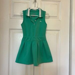 Tommy Bahama Girls Green Sleeveless Polo Dress Size 4